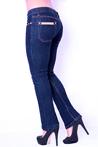 Womens Designer Clothes | PRADA Ladies Classic Jeans In Navy Blue #9