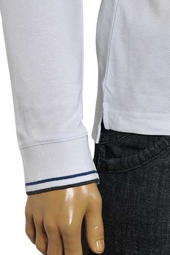 Mens Designer Clothes | PRADA Men's Polo Style Long Sleeve Shirt #72
