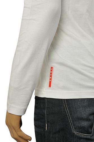 Mens Designer Clothes | PRADA Men's Long Sleeve Fitted Shirt #87