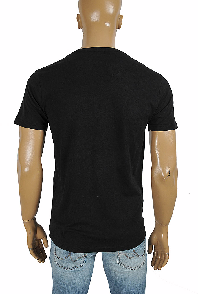 Mens Designer Clothes | PRADA Men's t-shirt with front logo print 118