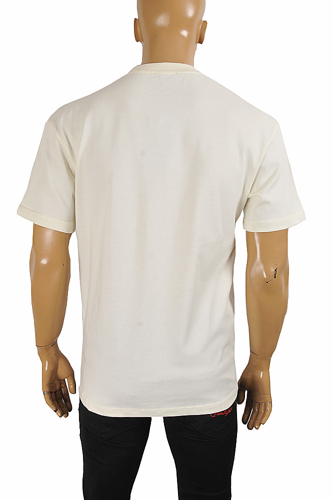 Mens Designer Clothes | PRADA Men's t-shirt with front logo print 120
