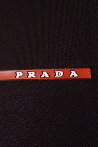 Mens Designer Clothes | PRADA V-Neck Short Sleeve Tee #55