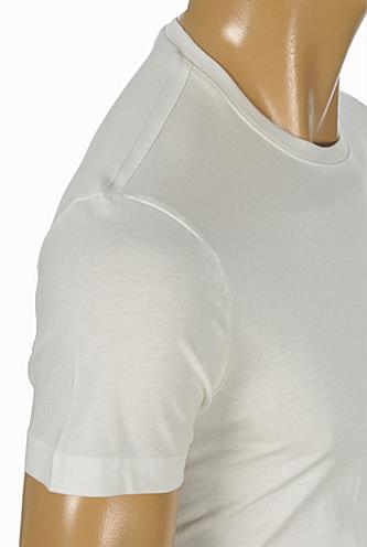 Mens Designer Clothes | PRADA Men's White Fitted T-Shirt #97