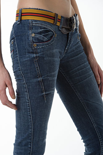 Womens Designer Clothes | TodayFashion Ladies Jeans With Belt #87