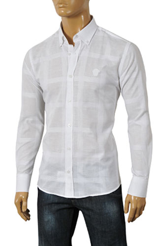 Mens Designer Clothes | VERSACE Men's Dress Shirt #152