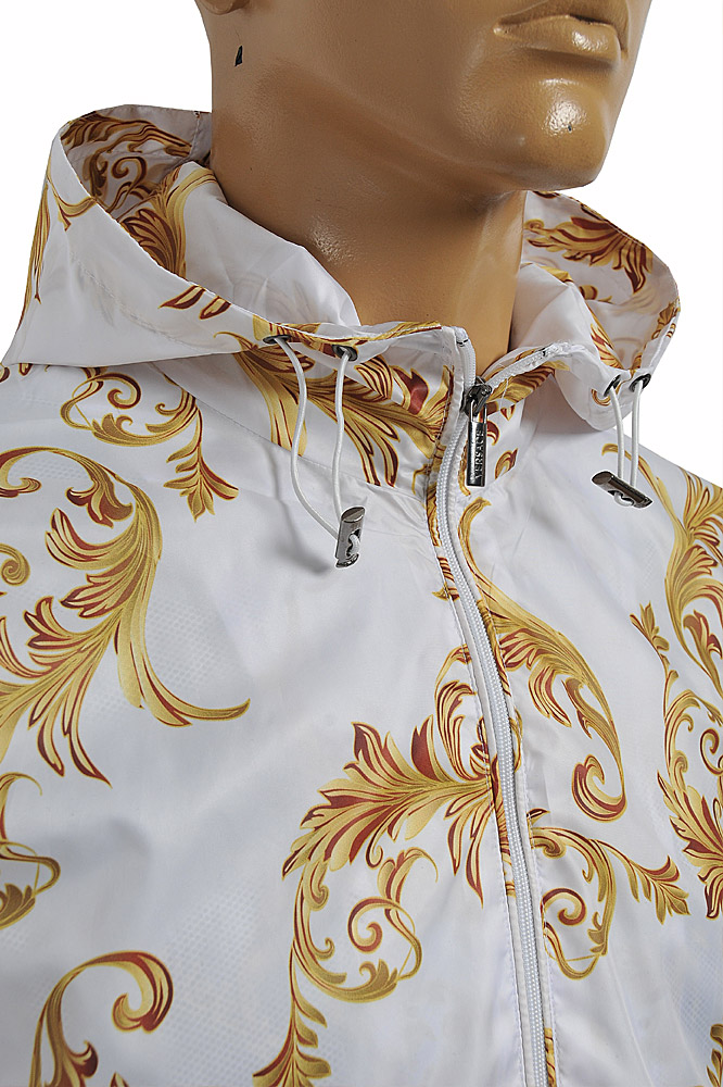 Mens Designer Clothes | VERSACE Men's Zip up Hooded Jacket #22