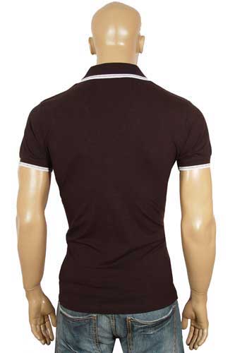 Mens Designer Clothes | VERSACE Men's V-Neck Polo-Collar Shirt #101