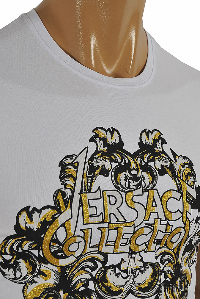 Mens Designer Clothes | VERSACE Men's T-Shirt With Front Print #107