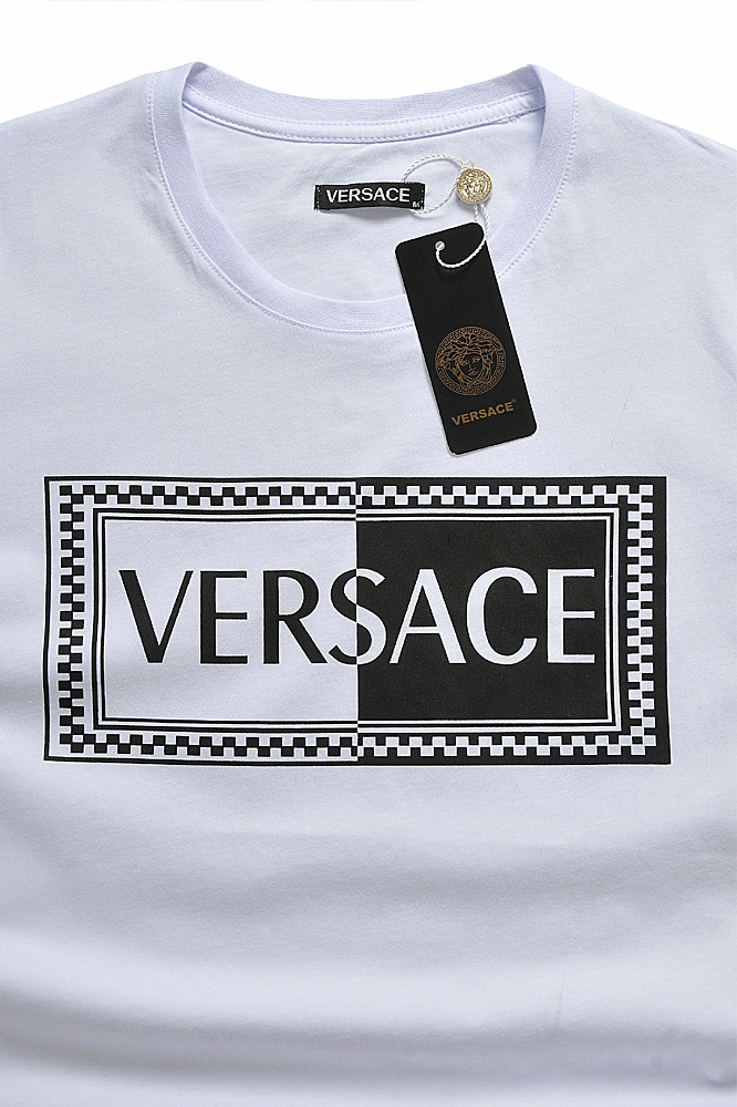 Mens Designer Clothes | VERSACE men's cotton t-shirt with print 111