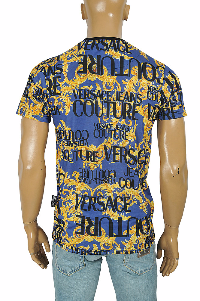 Mens Designer Clothes | VERSACE men's t-shirt with logo print 119