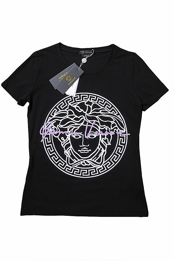 Womens Designer Clothes | VERSACE Womenâ??s Medusa Print T-Shirt 132