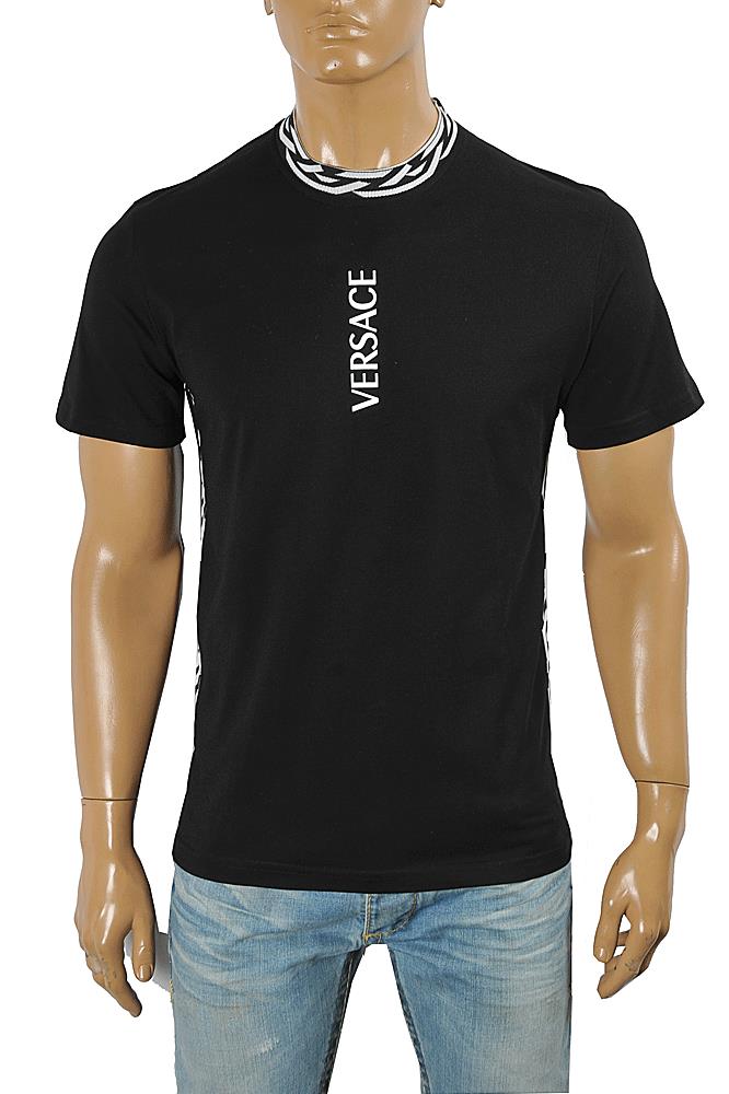 Mens Designer Clothes | VERSACE Menâ??s Front Print T-Shirt 134
