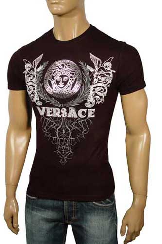 Mens Designer Clothes | VERSACE Multi Print Short Sleeve Tee #17