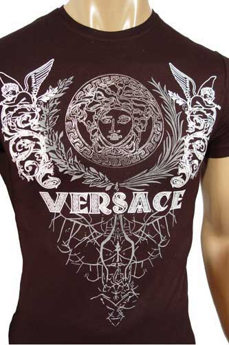 Mens Designer Clothes | VERSACE Multi Print Short Sleeve Tee #17