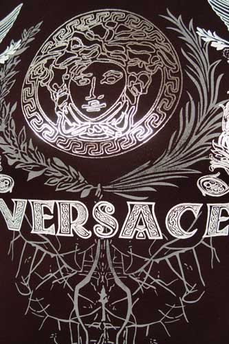 Mens Designer Clothes | VERSACE Multi Print Short Sleeve Tee #17