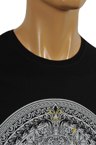 Mens Designer Clothes | VERSACE Men's Fitted T-Shirt #073