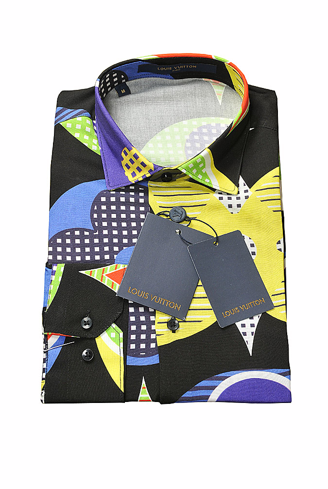 Mens Designer Clothes | LOUIS VUITTON men’s monogram colored long sleeve shirt 13