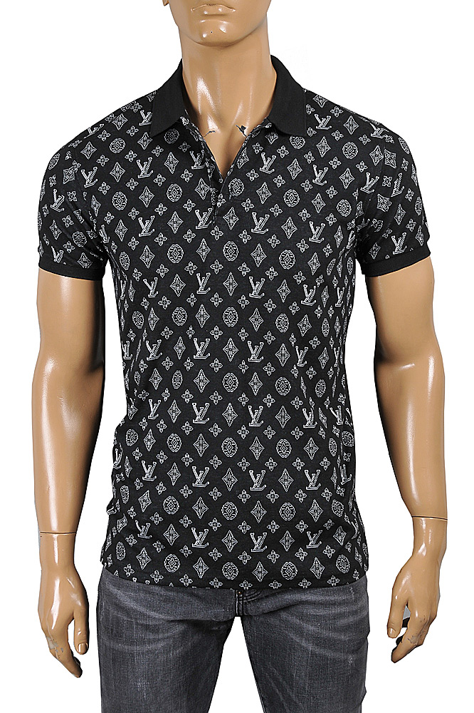 Mens Designer Clothes | LOUIS VUITTON Monogram Polo Shirt 32
