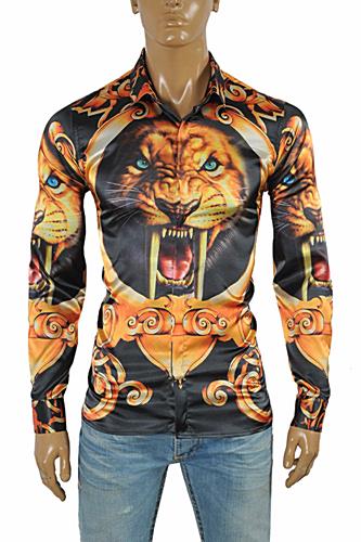 VERSACE Tiger print men's dress shirt #172