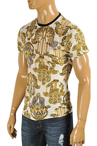 VERSACE Men's V-Neck Polo-Collar Shirt #101