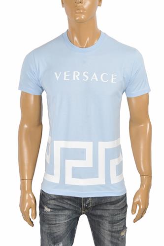 VERSACE men's t-shirt with front logo print 121