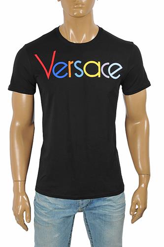 VERSACE men's t-shirt with front embroidery 125